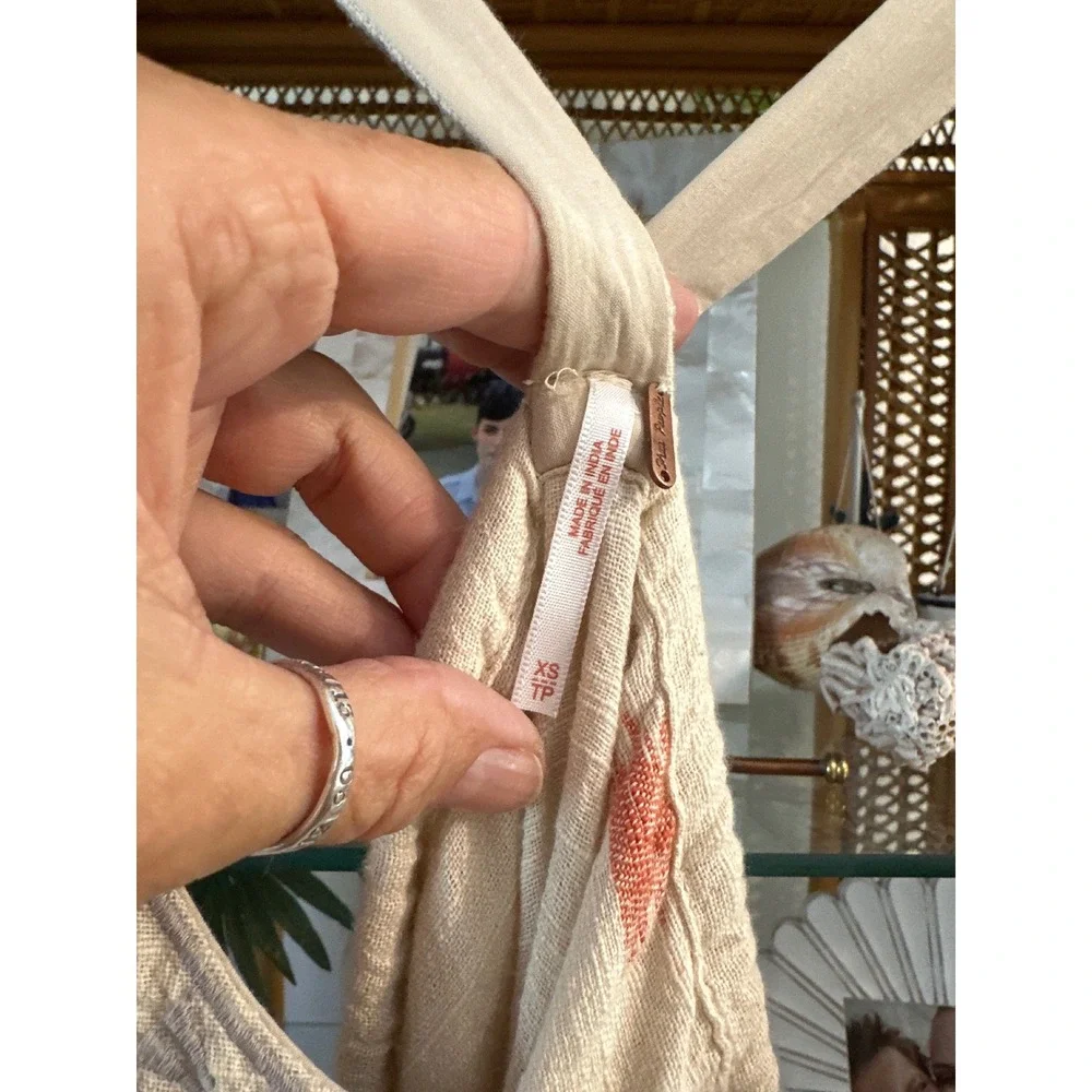 Free People Arizona Mini Dress In Tea ComboSize XS